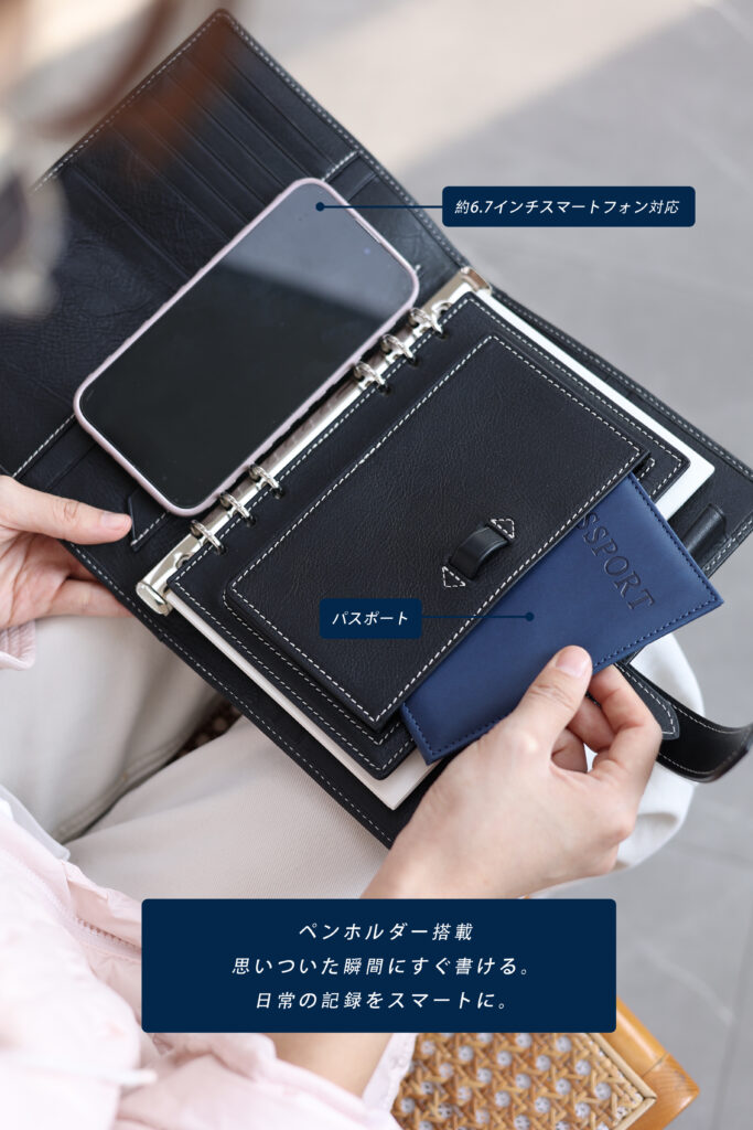 本革 システム手帳カバー A5 QD0086 イメージ20