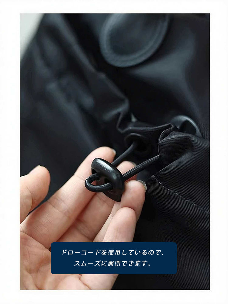 ナイロン×本革 リュック QD691 イメージ24