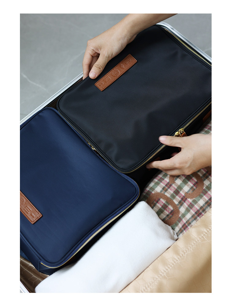ナイロン×本革 トラベルポーチ QD536 イメージ3