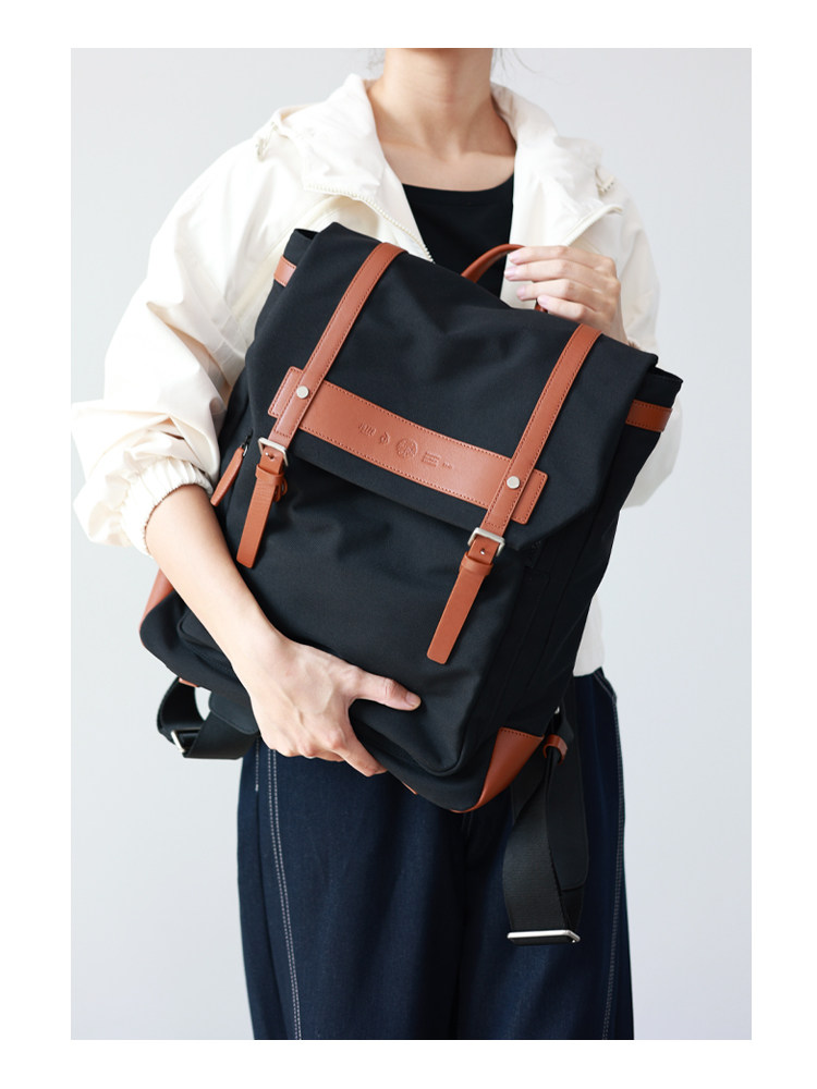 ナイロン×本革 リュック QD767 イメージ5