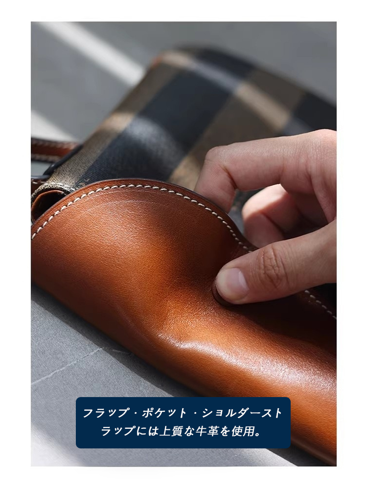 PVC×本革 ミニショルダーバッグ QD664 イメージ11