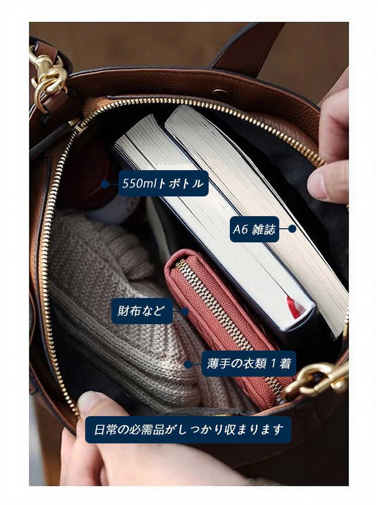 本革 ショルダーバッグ QD586 イメージ16