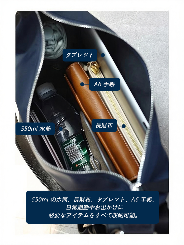 ナイロン×本革 ショルダーバッグ QD739 イメージ22