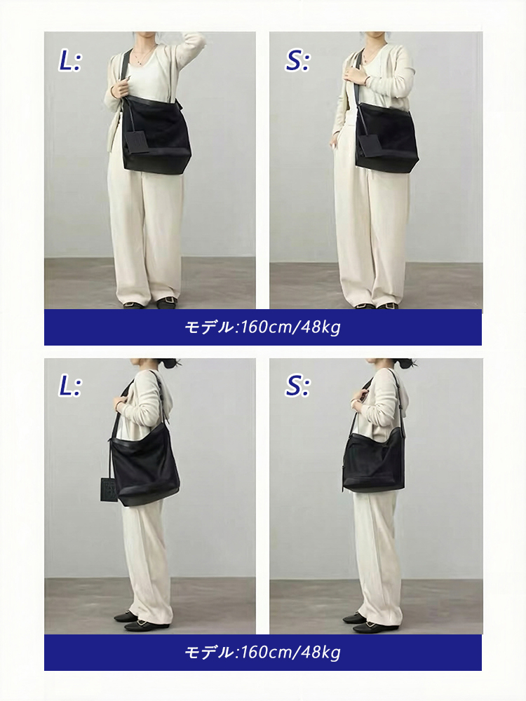 ナイロン×本革 ショルダーバッグ QD717 イメージ3