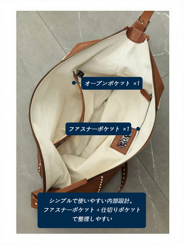 本革 ショルダーバッグ QD803 イメージ26