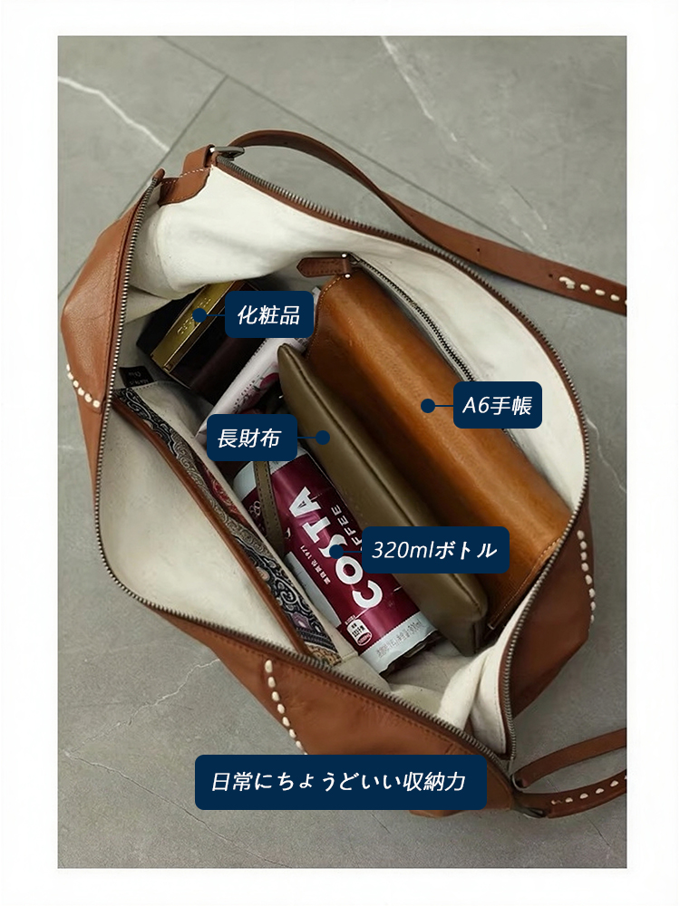 本革 ショルダーバッグ QD803 イメージ27
