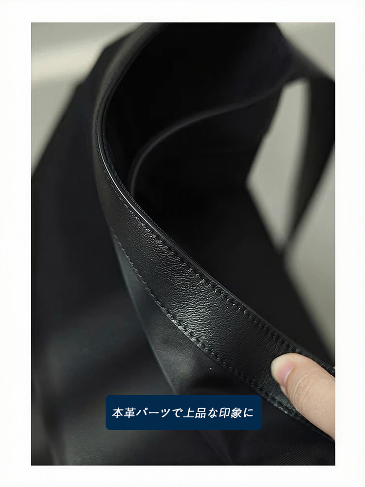 ナイロン×本革 ショルダーバッグ QD717 イメージ5