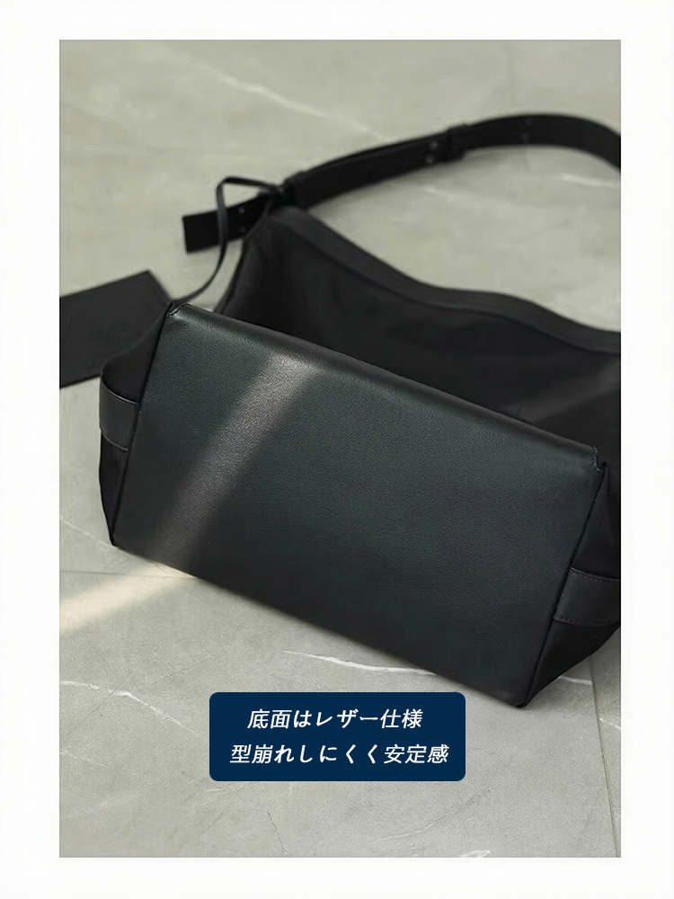 ナイロン×本革 ショルダーバッグ QD717 イメージ7