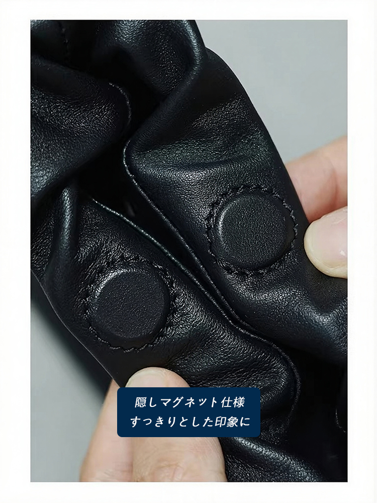 本革 巾着ミニショルダーバッグ QD537 イメージ10
