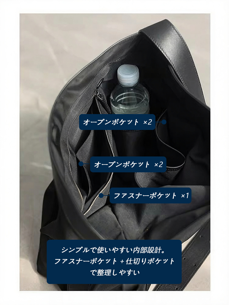 ナイロン×本革 ショルダーバッグ QD717 イメージ9