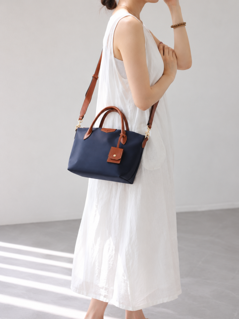 ナイロン×本革 トートバッグ QD453 イメージ9