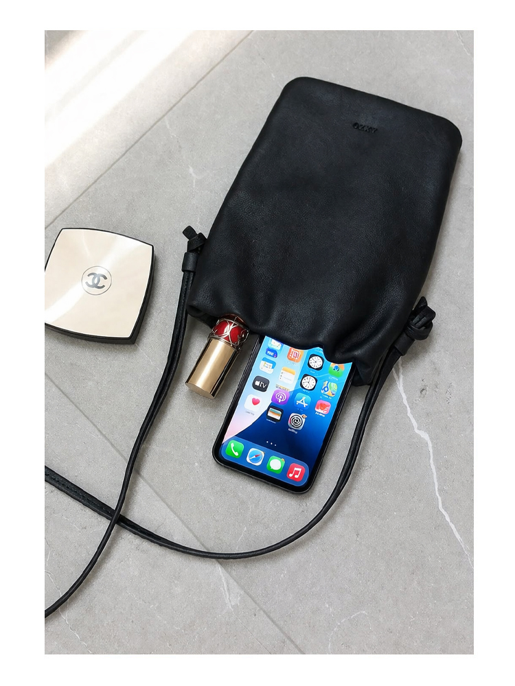 本革 巾着ミニショルダーバッグ QD537 イメージ4