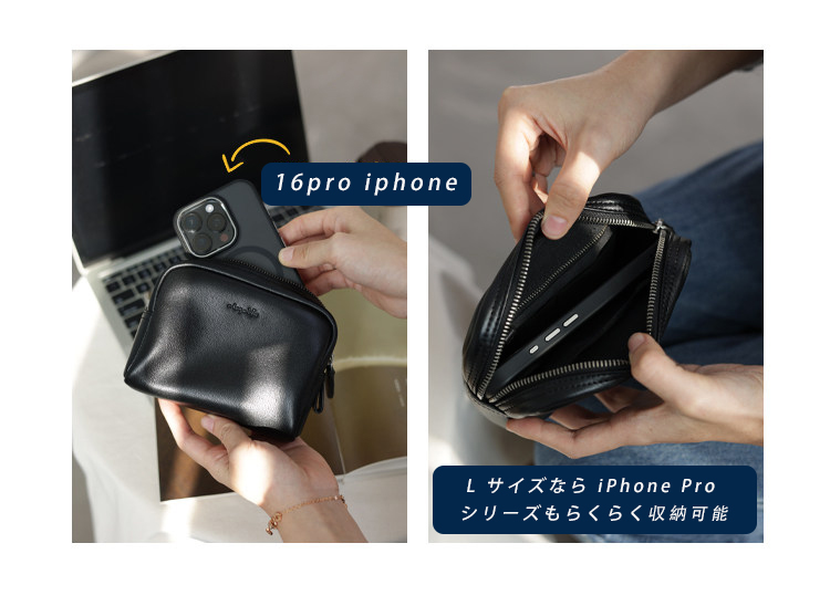 本革 ポーチ QD730 イメージ19