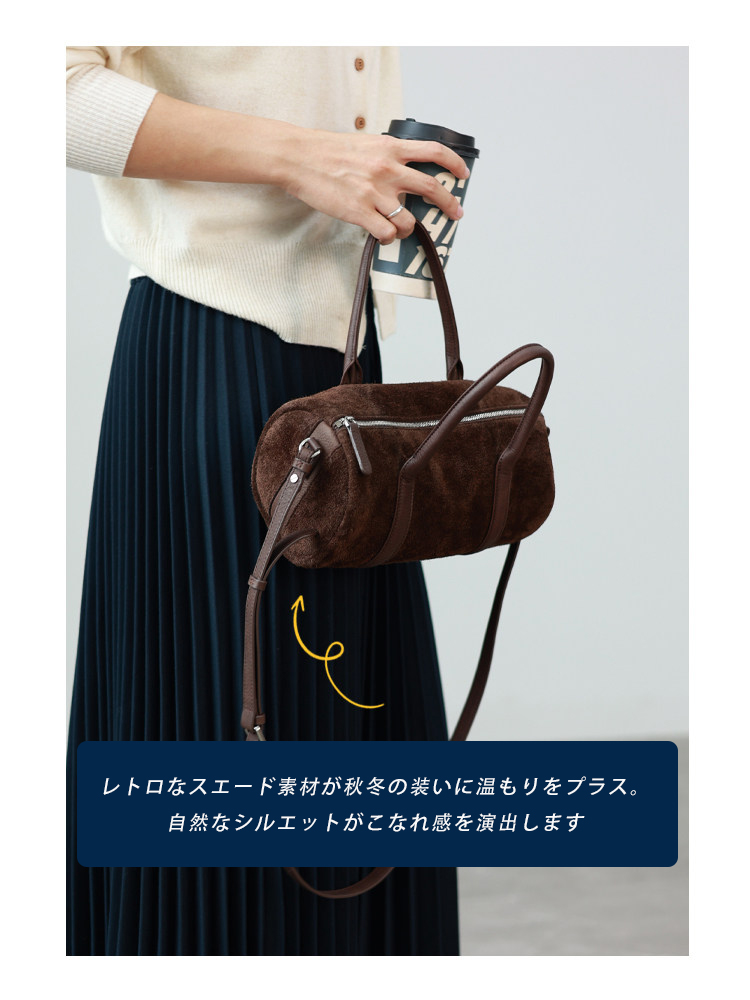 本革 ミニボストンバッグ QD779-1 イメージ16