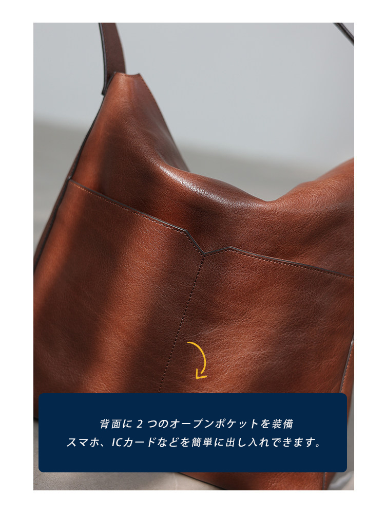 本革 ショルダーバッグ QD584 イメージ13