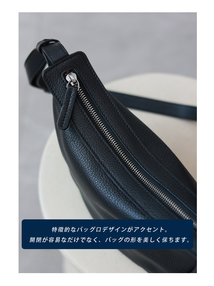 本革 半月型ミニショルダーバッグ QD772 イメージ19