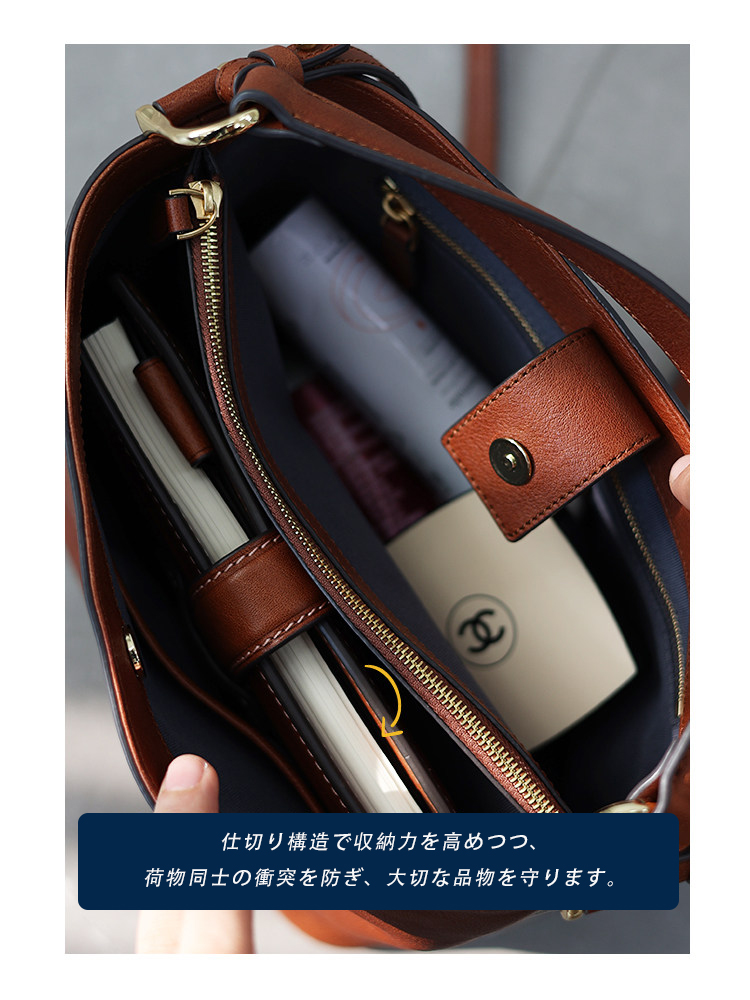ナイロン×本革 リュック QD767 イメージ20