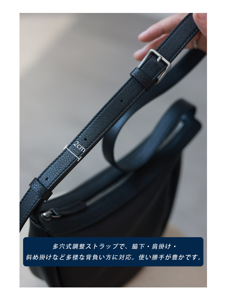 本革 半月型ミニショルダーバッグ QD772 イメージ21