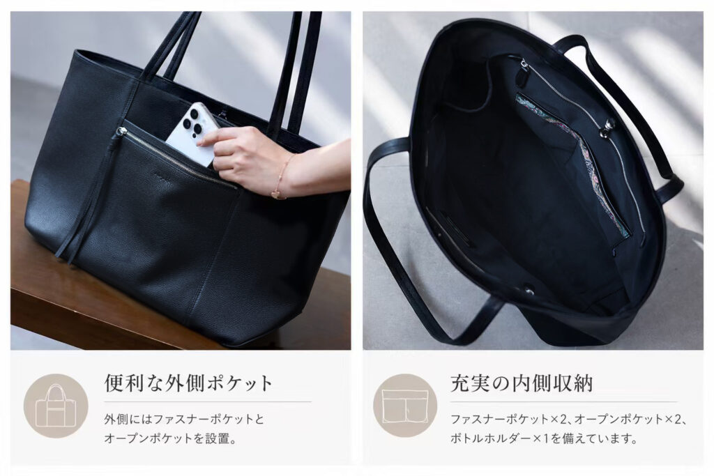 本革 シボ革トートバッグ QD840 イメージ19