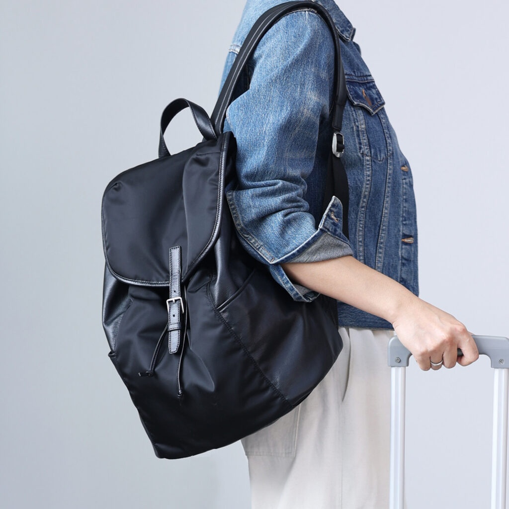 ナイロン×本革 リュック QD848 イメージ19