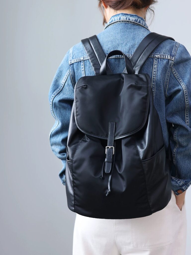ナイロン×本革 リュック QD848 イメージ21