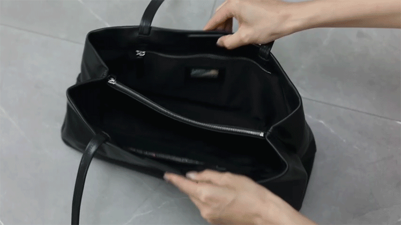 本革 横型トートバッグ QD847 イメージ1